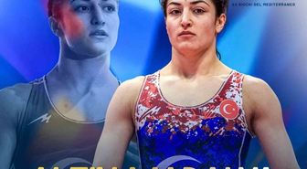 Erzincanlı Milli Güreşçi Elvira Süleyman Kamaloğlu, Akdeniz Oyunları'nda Altın Madalya Kazandı