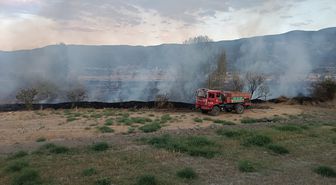Tosya'da anız yangını: 400 dekar tarım arazisi zarar gördü