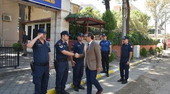 Salihli Kaymakamı Güldoğan'dan Jandarma Komutanlığı'na Ziyaret