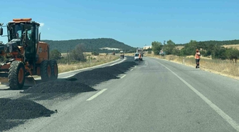 Tavşanlı-Emet Yolunda Bakım Çalışması