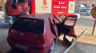 Aksu'da Tır ile Otomobil Çarpıştı: 1 Yaralı