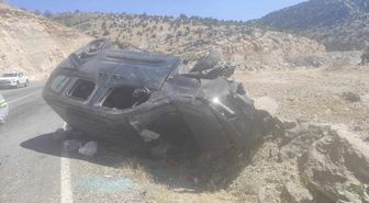 Gercüş'te Takla Atan Araçta 2 Yaralı
