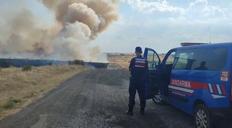 Havsa'da Mera Yangını Köylüler Tarafından Söndürüldü