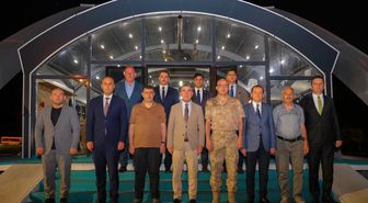 Bayburt Jandarma Komutanı Fatih Aslan'a Veda Yemeği
