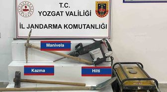 Yozgat'ta kaçak kazı operasyonu: 4 gözaltı