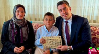 Kaymakam, şehit oğlunun doğum gününü kutladı