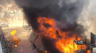 Malatya'da İşçi Yatakhanesinde Yangın