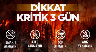 Bakan Yumaklı: Yangın riskine dikkat