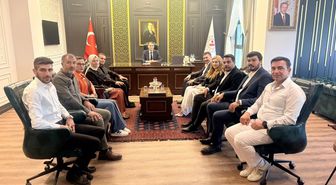 AK Parti'den Kaymakam Engin'e Hayırlı Olsun Ziyareti