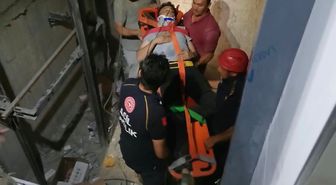 Polatlı'da iki ayrı kaza: Biri asansör boşluğuna, biri çukura düştü