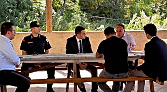 Kaymakam Kürkcü köyleri ziyaret etti