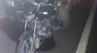 İpsala'da Zincirleme Kaza: Motosiklet Otomobile Saplandı, 3 Yaralı
