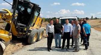 İpsala'da Yol Çalışmaları Yerinde İncelendi