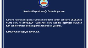 Kandıra'da Denize Girişlere İki Gün Yasak
