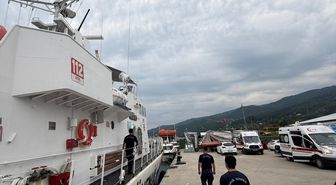 Kastamonu'da gemi su aldı: 13 kişi tahliye edildi