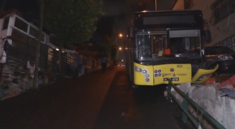 Sarıyer'de İETT Otobüsü Bariyere Çarptı: Yaralı Yok