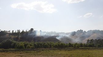 Ahlat'ta Etkinlik Alanı Yakınında Yangın Paniği