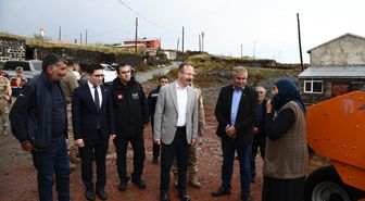 Ardahan Valisi Çıldır'da Hasar İncelemelerinde Bulundu