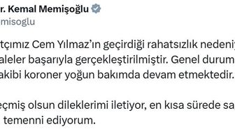 Bakan Memişoğlu'ndan Cem Yılmaz için sağlık durumu açıklaması