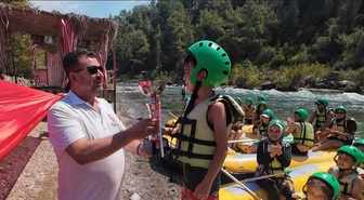 Manavgat'ta Zafer Bayramı Rafting Heyecanı