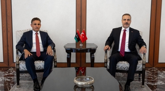 Fidan, Libya Genelkurmay Başkan Vekili Nemruş'u Ankara'da kabul etti