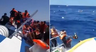 Girne açıklarında alabora olan gemiden dehşet verici görüntüler: Batıyoruz...