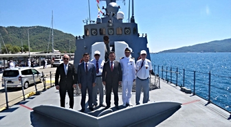 Marmaris'te TCG Bora'ya Anlamlı Ziyaret