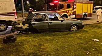 Isparta'da kavşakta çarpışma: 4 yaralı