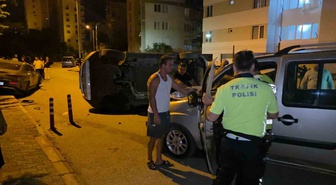 Antalya'da Kontrolden Çıkan Otomobil Takla Attı: 1 Yaralı