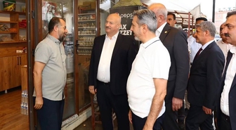 Adıyaman Valisi Besni'de Esnafla Buluştu