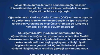 BARÜ'den barınma iddialarına yalanlama