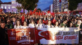 Bursa'da 30 Ağustos Zafer Bayramı coşkusu