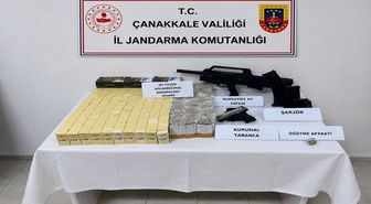 Çanakkale'de kaçak sigara ve alkol operasyonu