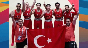 Akdeniz Oyunları'nda erkek cimnastikte altın madalya