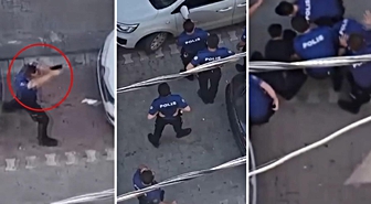 Polis ekiplerinin zor anları! Havaya ateş açmak zorunda kaldılar