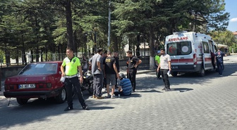Gediz'de Motosiklet Kazası: 1 Yaralı
