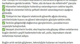 Bakan Çiftçi: Devletle milleti yeniden kucaklaştıran bir destan yazdık