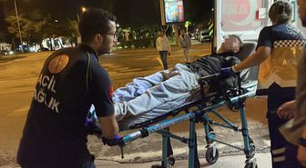 Kayseri'de yaralı tramvay yolcusu hastaneye kaldırıldı