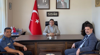 Marmaris'te emniyet müdürlerinden kaymakama ziyaret