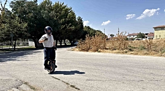 60 yaşında tek tekerle 4 bin kilometre