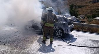 Hatay'da Seyir Halindeki Otomobilde Yangın: Can Kaybı Yok