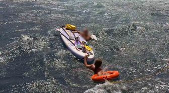 Datça'da 13 kişi denizde sürüklendi, Sahil Güvenlik kurtardı
