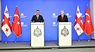 Çiftçi ve Tamazaşvili Tiflis'te bir araya geldi: Suçla mücadelede iş birliği vurgusu