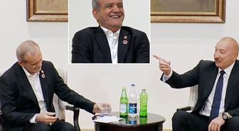 Pezeşkiyan’ın masasında görünce Aliyev dayanamadı! Türkçe diyaloğu güldürdü