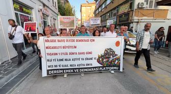 Tunceli'de 1 Eylül Dünya Barış Günü yürüyüşü: Kalıcı barış için demokratikleşme çağrısı