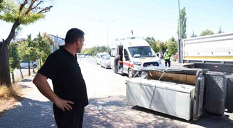 Ambulansa Yol Verirken Motosiklete Çarptı