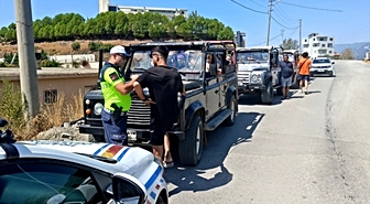Alanya'da safari araçlarına ceza yağdı