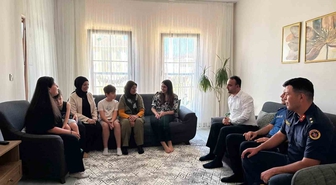 Çavdarhisar Kaymakamı Şehit Ailelerini Ziyaret Etti