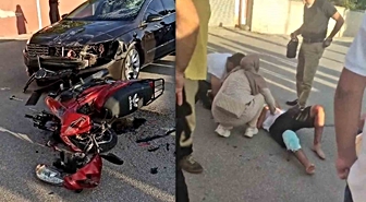 Erzincan'da Motosiklet ve Otomobil Çarpıştı: 2 Yaralı