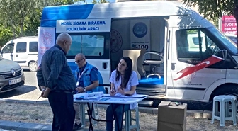 Hayrabolu'da Mobil Sigara Bırakma Aracı Hizmete Girdi